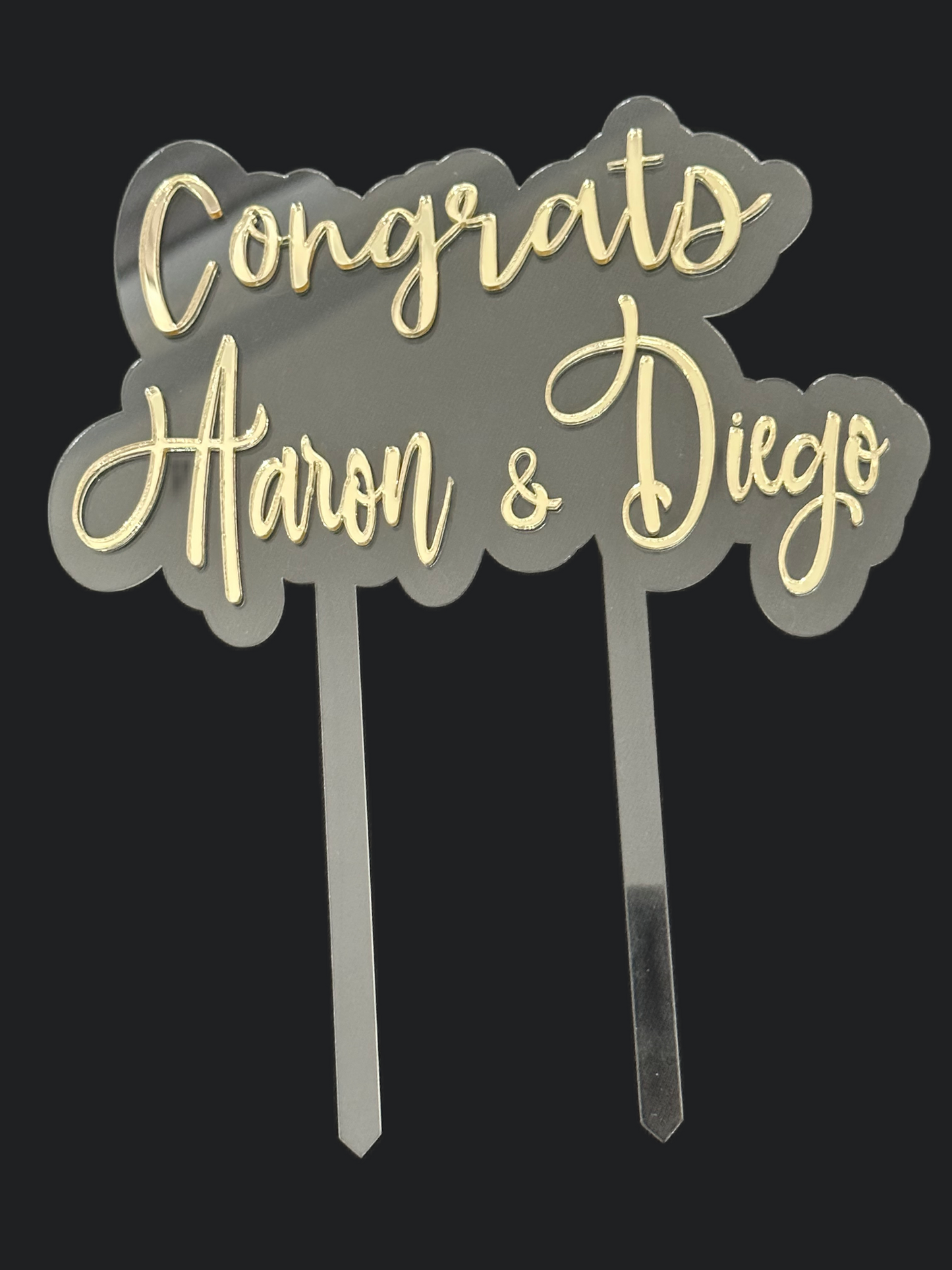 Cake Topper - Double Layer
