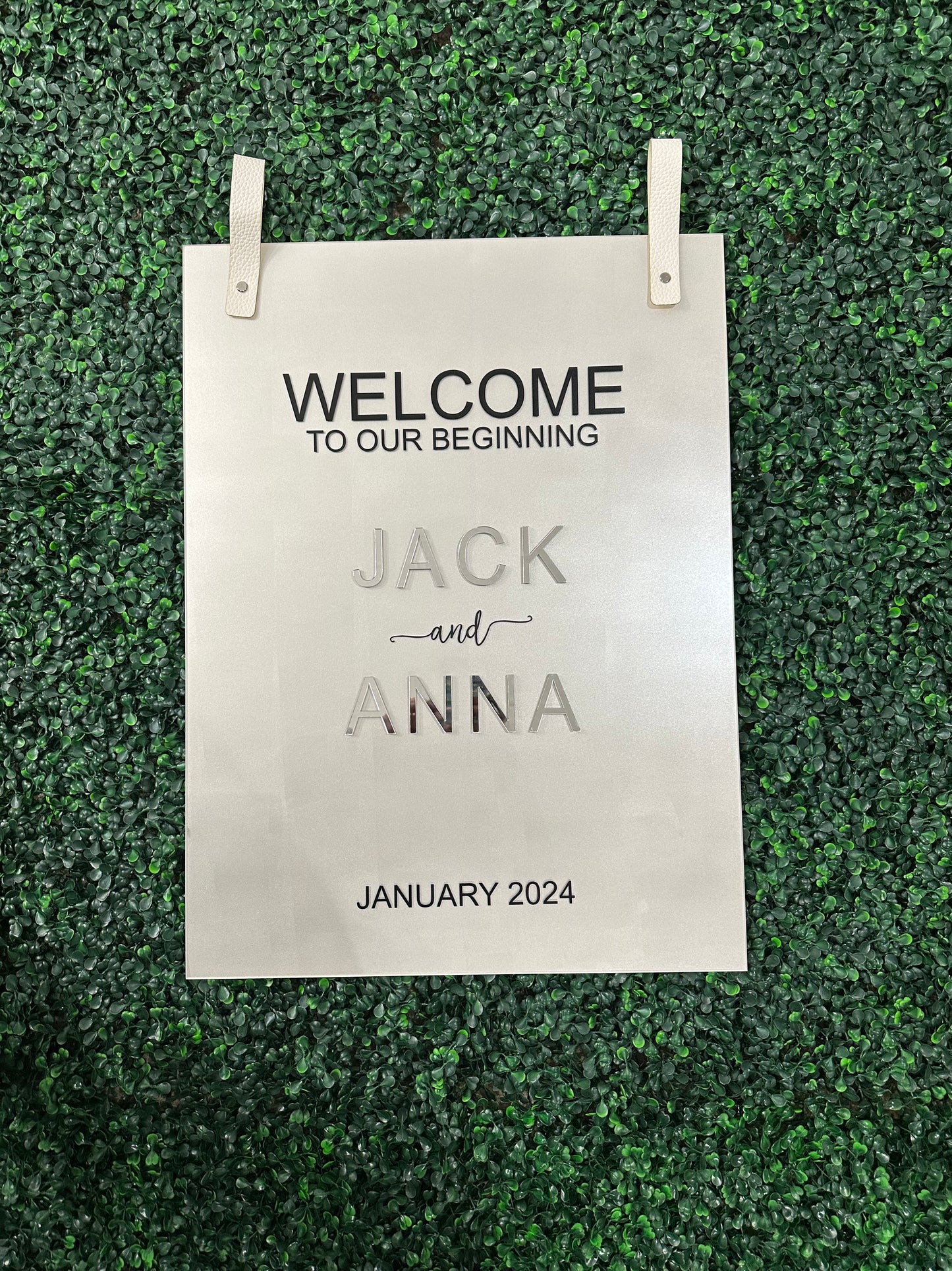 Painted Welcome Sign