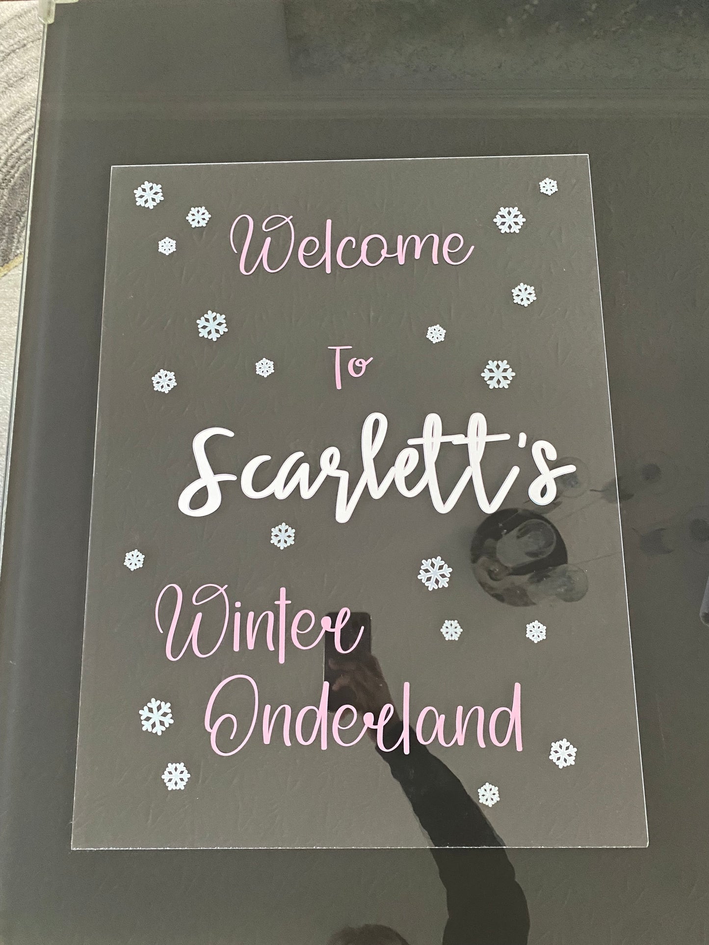 Painted Welcome Sign