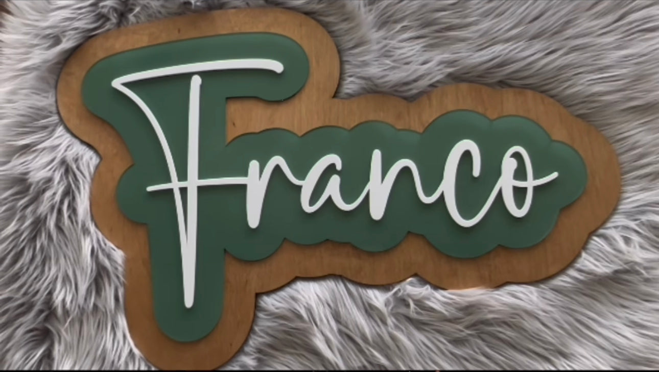 Nursery Name Plaque