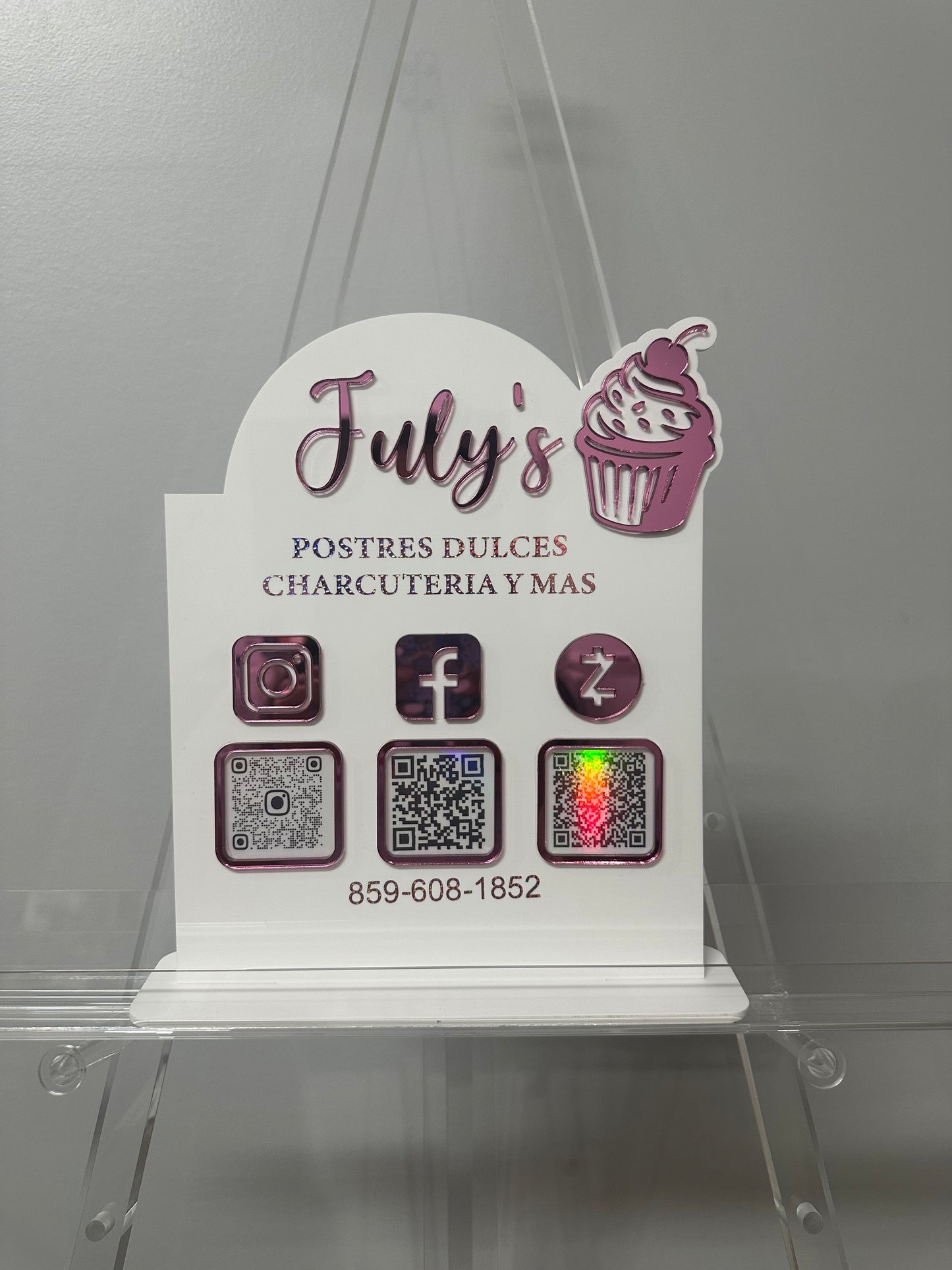 Custom Acrylic QR Sign