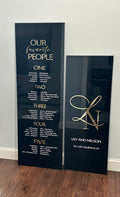 Elegant Acrylic Seating Chart & Welcome Sign Set