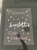 Painted Welcome Sign