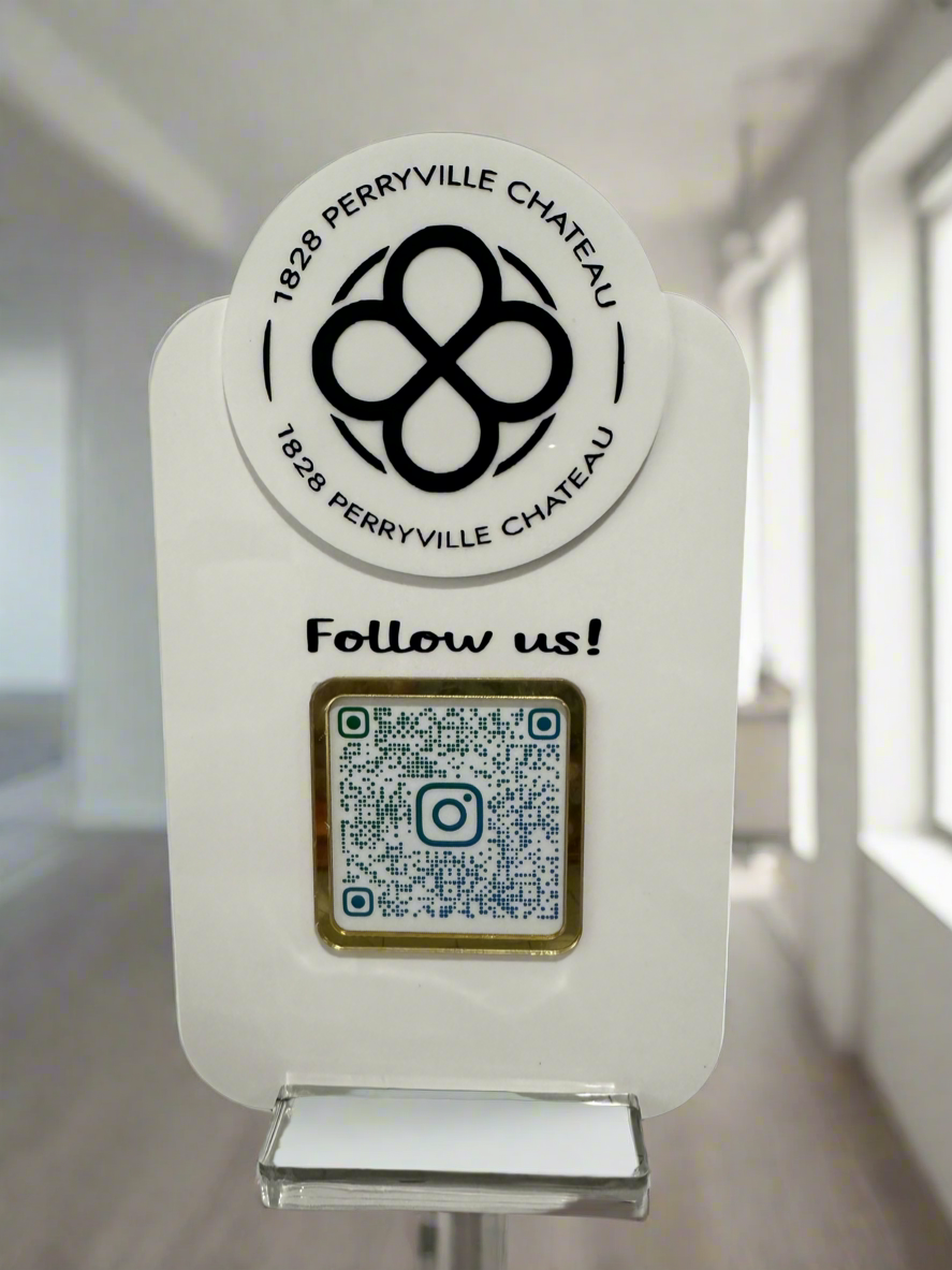 Mini Acrylic QR Sign