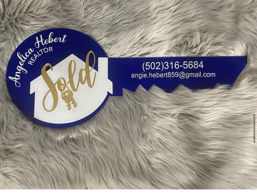 Realtor Key Picture Sign Realtor State Key Sign – Crafts by AB
