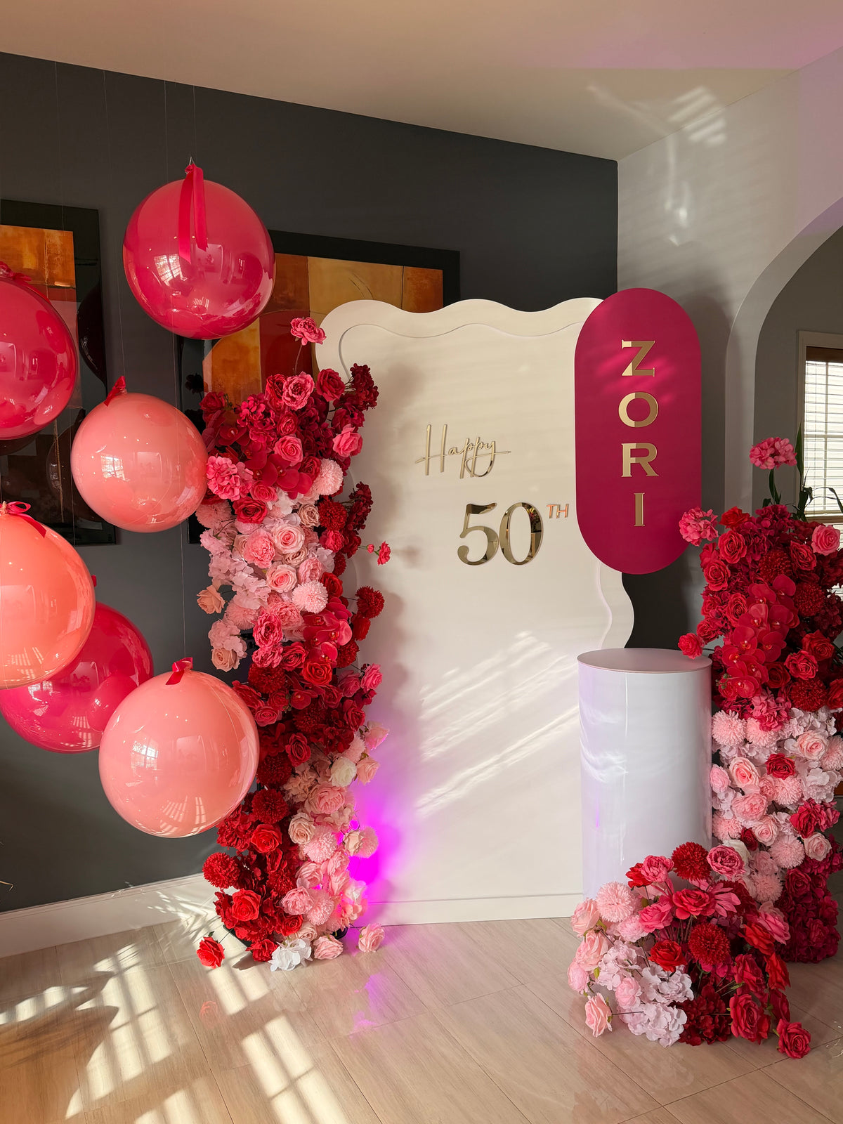 Custom Birthday Backdrop & Signage