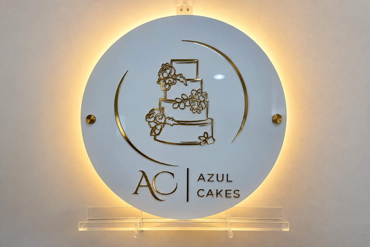 Backlit Acrylic Business Sign