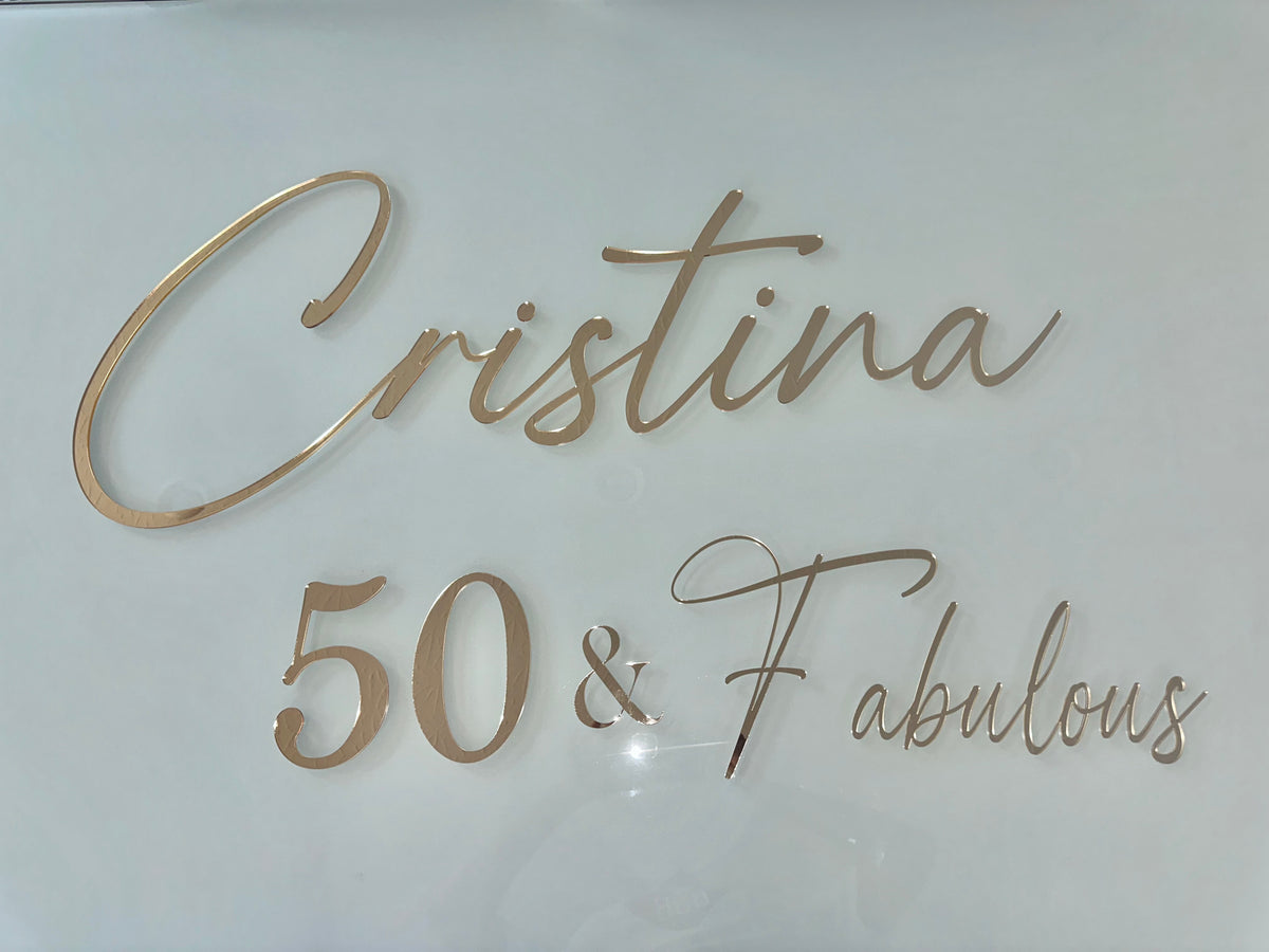 Custom Acrylic Birthday Sign