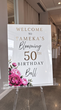 Welcome Acrylic Signs