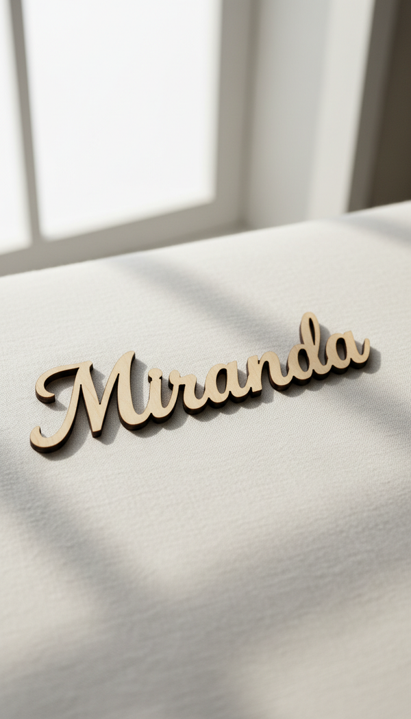Wooden Name Cutout